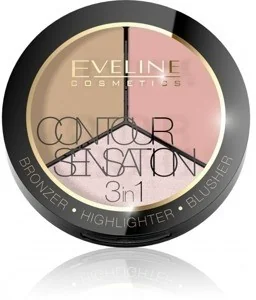 Eveline Contour Sensation Puder 3w1 nr 1 Pink Beige - Podkłady do twarzy - miniaturka - grafika 5