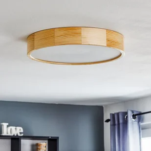 Euluna Lampa sufitowa Kerio,  47 cm, sosna naturalna - Lampy sufitowe - miniaturka - grafika 2