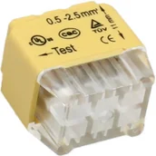 Kostki, złączki, wtyczki - Geberit instalacyjna wciskana 6-przewodowa dwurzędowa na drut 0,75-2,5mm2 IEC 300V/24A 10 szt. OR-SZ-8004/6/10 - miniaturka - grafika 1