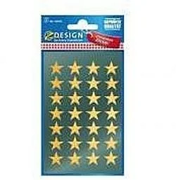 AVE2312 Naklejki Z-Design - złote gwiazdy - Scrapbooking - miniaturka - grafika 2