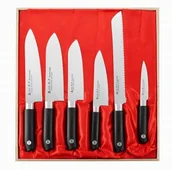 Noże kuchenne - Satake Satake Sword Smith Zestaw 6 noży w drewnianym pudełku HG8327W - miniaturka - grafika 1