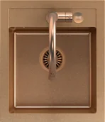 Zlewozmywaki z baterią - STEINER Quadron Zlewozmywak granit + bateria + zaślepka miedź JOHNNY 100 ART4350C1BP_3323502_PVDBSC1_Z - miniaturka - grafika 1