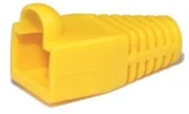 Złącza, przejściówki, adaptery - brak danych Gumowa osłona wtyku RJ-45 żółt - miniaturka - grafika 1
