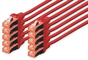Kable miedziane - DIGITUS Professional CAT 6 S-FTP Patch/kabel sieciowy, LSZH, miedzi, AWG 27/7, czerwony 2 m DK-1644-020-R-10 - miniaturka - grafika 1