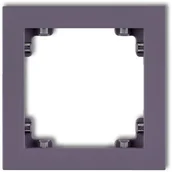 Klawisze i ramki - Karlik Deco wrzosowy ramka 1-krotna 50DR-1 50DR-1 - miniaturka - grafika 1