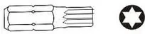 Jonnesway Końcówka torx 6-kątna T40 x 75 mm, 10 mm - Klucze i nasadki - miniaturka - grafika 2