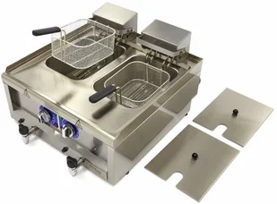 MAXIMA Frytownica elektryczna Maxima 600 2x10L 60 X 60 CM MAXIM 09391650 09391650 - Frytownice gastronomiczne - miniaturka - grafika 5