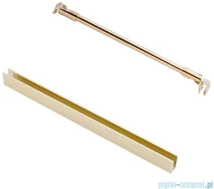 Massi Walk in Gold 70x195cm kabina Walk In przejrzyste MSKP-FA1020-70-G - Kabiny prysznicowe - miniaturka - grafika 3