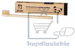 ZUZii Bambusowa szczoteczka do zębów dla dzieci BEŻOWA 0010815 - Szczoteczki do zębów dla dzieci - miniaturka - grafika 3