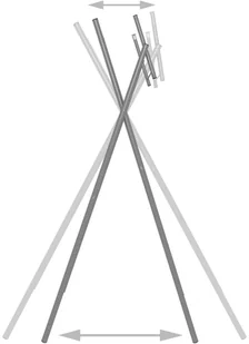 vidaXL Składane nogi do stołu, srebrne, 45x55x112 cm, stal - Meble modułowe i akcesoria - miniaturka - grafika 3