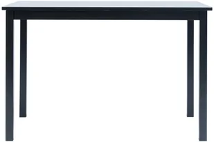 vidaXL Stół czarny, 114 x 71 x 75 cm, lite drewno kauczukowca Stół czarny, 114 x 71 x 75 cm, lite drewno kauczukowca - Stoły - miniaturka - grafika 3