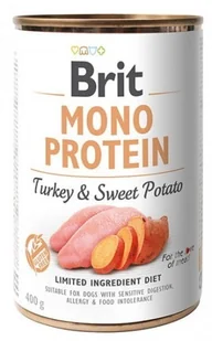 Brit Mono Protein Turkey & Sweet Potato puszka 400g - Mokra karma dla psów - miniaturka - grafika 2
