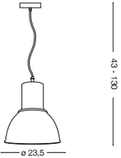 Ideal Lux Lampa Wisząca Breeze Sp1 Nero 137681 Średnica 23,5 Wys. 43,0 - 130,0 - Lampy sufitowe - miniaturka - grafika 2