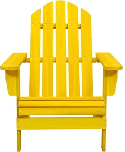 vidaXL Krzesło ogrodowe Adirondack, lite drewno jodłowe, żółte! 315874 - Fotele i krzesła ogrodowe - miniaturka - grafika 2