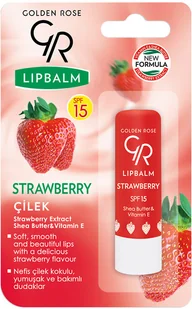 Golden Rose Truskawkowa pomadka ochronna do ust - Lip Balm Strawberry SPF 15 Truskawkowa pomadka ochronna do ust - Lip Balm Strawberry SPF 15 - Balsamy do ust - miniaturka - grafika 2