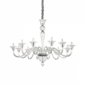 Lampy sufitowe - Ideal Lux Żyrandol Brigitta SP12 199375 klasyczna oprawa w kolorze transparentnym 199375 - miniaturka - grafika 1