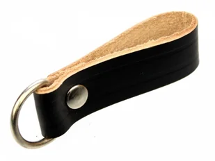 PolskaGalanteria.pl BOJÓWKA Szlufka Do Pasa Wojskowego Oficer Skóra NATURALNA LICOWA Na Szerokość Paska 45 mm Z Oczkiem Metalowym CZARNA 2 Kpl 2 szt - Paski - miniaturka - grafika 3