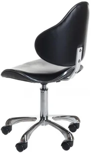 Beauty System Taboret kosmetyczny z oparciem BD-9933 Czarny BSBD-9933/BLACK - Krzesła i taborety kosmetyczne - miniaturka - grafika 2