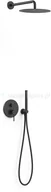 Zestawy prysznicowe - Tres Study Exclusive zestaw prysznicowy czarny 26228004NM - miniaturka - grafika 1