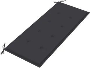 vidaXL Składana ławka ogrodowa z poduszką, 118 cm, bambusowa 3063849 - Ławki ogrodowe - miniaturka - grafika 5