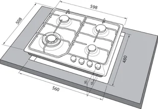 Freggia płyta HR640VGTAN + piekarnik OERD67AN - Zestawy AGD - miniaturka - grafika 3