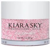 Manicure tytanowy - KIARA SKY KIARA SKY DIP POWDER - D496 PINKING OF SPARKLE D496 - miniaturka - grafika 1