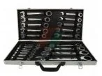 Klucze i nasadki - Geko Komplet kluczy z grzechotką w walizce 22 elementy 6-32mm G10341 - miniaturka - grafika 1