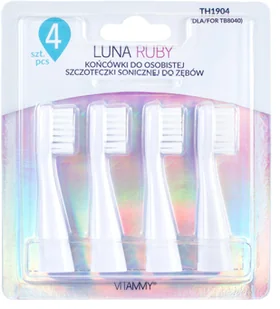 Vitammy LUNA Ruby - końcówki wymienne do szczoteczek LUNA 4 szt - Końcówki do szczoteczek elektrycznych - miniaturka - grafika 2