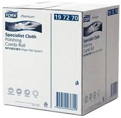 Folia, papier śniadaniowy, serwetki - Tork Czyściwo włókninowe w małej roli do polerowania białe W1/W2/W3 197270 - miniaturka - grafika 1