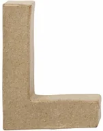 Decoupage - Creativ Company AS Creativ Company, mała litera "L", Papier Mache, 10 cm - miniaturka - grafika 1