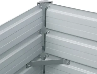 vidaXL Donica ogrodowa z galwanizowanej stali, 480x80x45 cm, antracyt - Donice - miniaturka - grafika 5