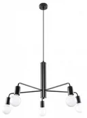 Lampy sufitowe - Regulowany żyrandol w stylu loftowym 5X E758 F1-T16 - miniaturka - grafika 1