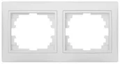 Klawisze i ramki - KANLUX Ramka podwójna pozioma DOMO 01-1470-002 bi 24763 - miniaturka - grafika 1