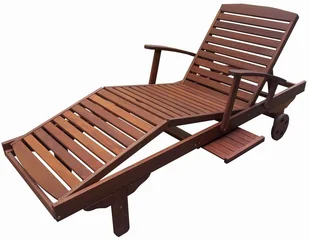 Drewniany leżak ogrodowy ERA - Leżaki ogrodowe - miniaturka - grafika 2