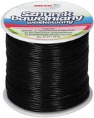 Pasmanteria - BREWIS Sznurek bawełniany czarny 1mmx25m woskowany Brewis - miniaturka - grafika 1