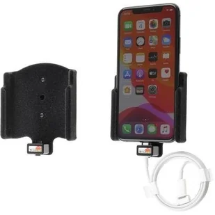 Brodit AB Uchwyt do Apple iPhone 11 Pro z możliwością wpięcia kabla lightning USB-C 711161 - Uchwyty samochodowe do telefonów - miniaturka - grafika 2