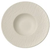 Talerze - Villeroy & Boch Manufacture Rock Blanc talerz do makaronu, strona wierzchnia naczynia z wysokiej jakości Premium do makaronu 29 cm miseczka, porcelana, biała, 28.4 x 28.4 x 5 cm 10-4240-2790 - miniaturka - grafika 1