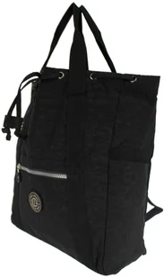 Bag Street Praktyczny Plecak Torebka 2 w 1 BAG STREET 2247 CZARNY - Plecaki - miniaturka - grafika 2