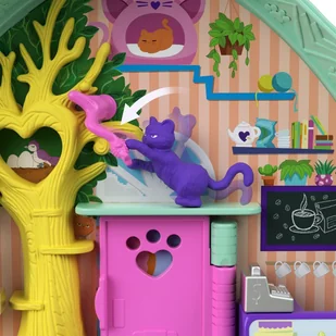Mattel Polly Pocket Kompaktowe Zestawy Hedgehog Cafe FRY35 GTN15 - Lalki dla dziewczynek - miniaturka - grafika 7