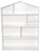 Półki i regały dla dzieci - JaBaDaBaDo Od jabadabado h13202 drewniany regał na ścianie domu Biały - miniaturka - grafika 1