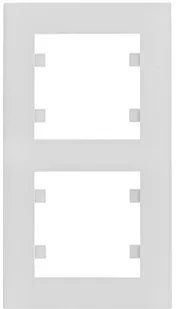 Hager Lumina Intense Ramka 2-krotna, biała WL5620 - Klawisze i ramki - miniaturka - grafika 2