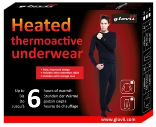 Glovii Koszulka GJ1 Black (ogrzewana) - Bielizna sportowa męska - miniaturka - grafika 5