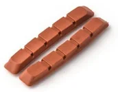 Hamulce rowerowe - Clarks Wkładki hamulcowe CP500 Mtb V-brake 70mm czerwone 5021646005155 - miniaturka - grafika 1