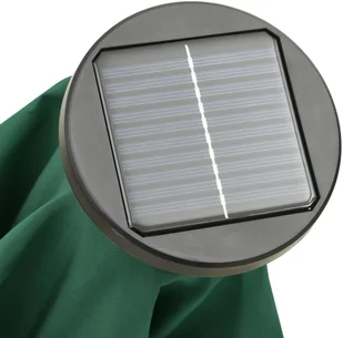 vidaXL Parasol z lampkami LED, zielony, 200x211 cm, aluminium 313558 - Parasole ogrodowe - miniaturka - grafika 3