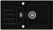 Zlewozmywaki - AXIS Zlewozmywak Granitowy MALIBU 80 Czarny malibu80cz - miniaturka - grafika 1