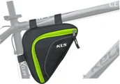 Sakwy rowerowe - Kellys Torebka na ramę, Wedge czarno-zielony, 900 ml - miniaturka - grafika 1