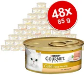 Mokra karma dla kotów - Purina Gourmet Zestaw Gourmet Gold Mus, 48 X 85 G - Zestaw Mieszany 2 - miniaturka - grafika 1