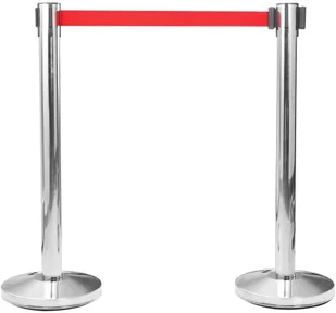 VidaXL Taśma do słupków odgradzających, 200 cm, czerwona 51163 VidaXL - Akcesoria do ogrodzeń - miniaturka - grafika 2