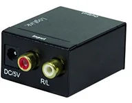 Adaptery i przejściówki - LogiLink logililogilink ca0102 wtyczka i Toslink analogowe L/R przeniesień konwerter plików audio, elektromagnetyczne wolne od szumów czarnym NK wtyczka i Toslink Analog, czarny CA0102 - miniaturka - grafika 1