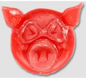Akcesoria do skatingu - Pig WHEELS wosk WHEELS Head Wax Red RED) - miniaturka - grafika 1